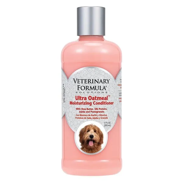 Veterinary Formula Solutions Ultra Oatmeal Moisturizing Conditioner for Dogs, 17 oz – with Colloidal Oatmeal and Jojoba – Leaves Coat Soft, Shiny, Hydrated, Strong – Long-Lasting Fragrance (FG01250)