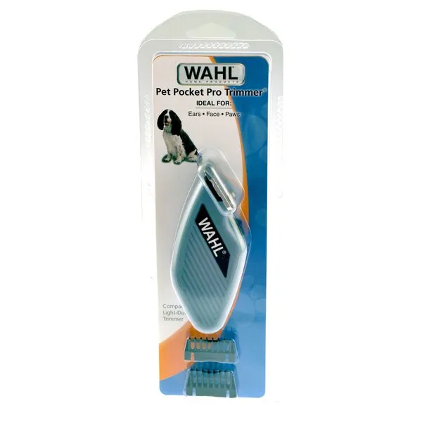 WAHL Pocket Pro Compact Trimmer for Touching Up Around Dogs and Cats Eyes, Ears, and Paws - Model 9961-900