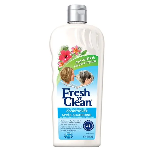 PetAg Fresh 'n Clean Oatmeal 'n Baking Soda Dog Conditioner - Tropical Fresh Scent - 18 fl oz