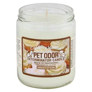 0 Pet Odor Exterminator Candle Creamy Vanilla