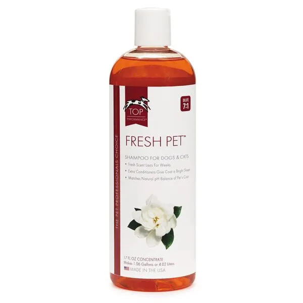 Top Performance Fresh Pet Shampoo Prevents Mats and Tangles – Matches Natural pH Balance of Pet’s Coat and Skin, 17 Oz.