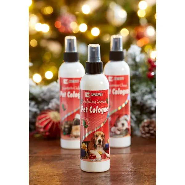 Kenic Holiday Limited Edition; Christmas Cookie Pet Cologne & Deodorizer for Dogs, Made in USA