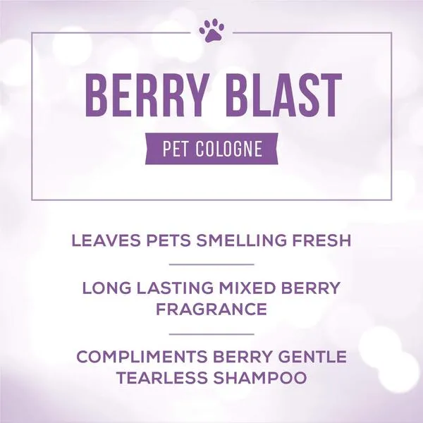 Nature's Specialties Berry Blast Dog Cologne for Pets, Natural Choice for Professional Groomers, Ready to Use Perfume, Made in USA, Finishing Spray, 8 oz