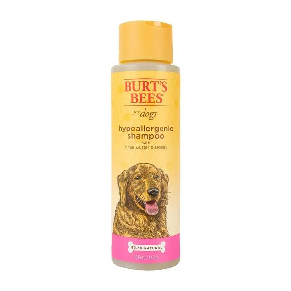 Burt's Bees for Pets Natural Hypoallergenic Dog Shampoo with Shea Butter and Honey | Shampoo for All Dogs and Puppies with Dry or Sensitive Skin | Made in the USA | 16 Ounces