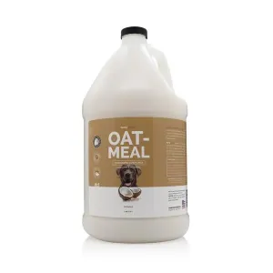 Bark2Basics Oatmeal Conditioner, Gallon - Natural Ingredients, Moisturizing, Hydrating, Crafted with Colloidal Oatmeal, Relieves Dry Itchy Irritated Skin, Coconut Fragrance