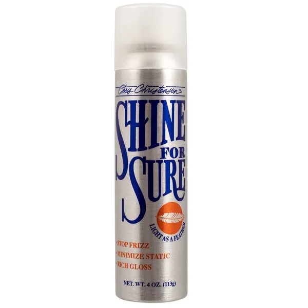 Chris Christensen Shine Coat Dog Conditioner and Shine Spray, Groom Like a Professional, Moisturises & Shines, Ready to Use, All Coat Types, Made in USA, 4oz