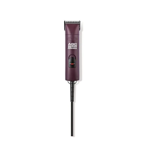 Andis 22685 Professional UltraEdge Super 2-Speed Detachable Blade Clipper – Rotary Motor with Shatter-Proof Housing, Runs Calm & Silent, 14-Inch Cord - For All Coats & Breeds - 120 Volts, Burgundy