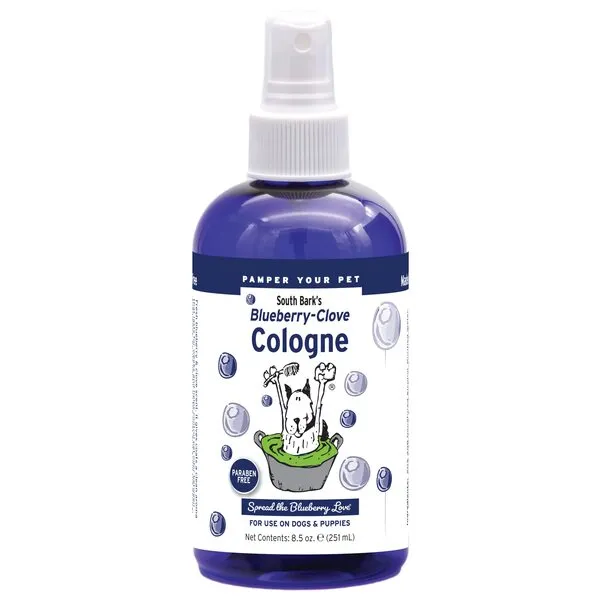 SHOW SEASON ANIMAL PRODUCTS 1 South Bark Blueberry-Clove Pet Cologne 8.5 oz. For Dogs | Long-Lasting Odor Eliminator | Cruelty-Free | Paraben-Free | Biodegradable and Non-Toxic | Made In USA