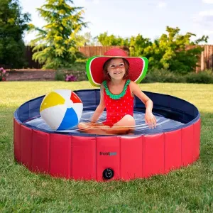 Frontpet Foldable Dog Pool - Collapsible Pet Pool, Bathing Tub and Kiddie Pool, Perfect for Small, for Medium and for Large Dogs (Small - Extra Large)