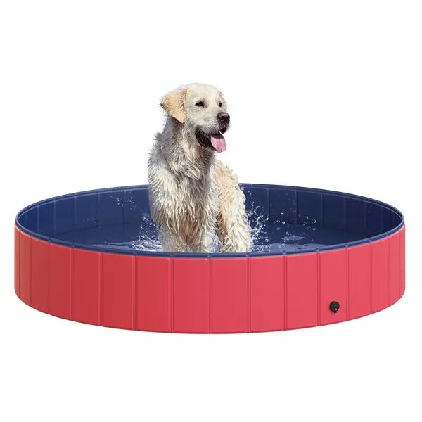 PawHut Pet Swimming Pool Dog Bathing Tub 12