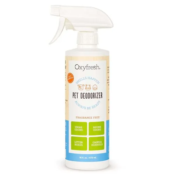 Oxyfresh Premium Pet Odor Eliminator – Say Goodbye to Stinky Dog and Cat Odors – Non-Toxic – Perfect for Dog Beds, Carpets, Cat Litter Boxes & Anywhere Stinky,16 oz.