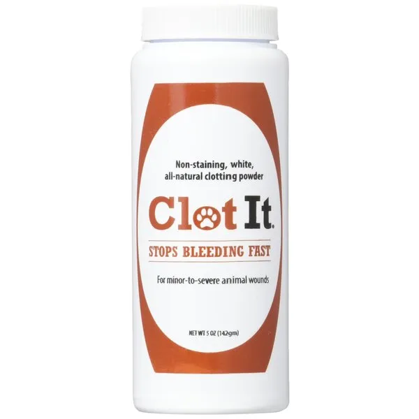 ClotIt Veterinary Blood Stopping Powder 5 oz. Bottle