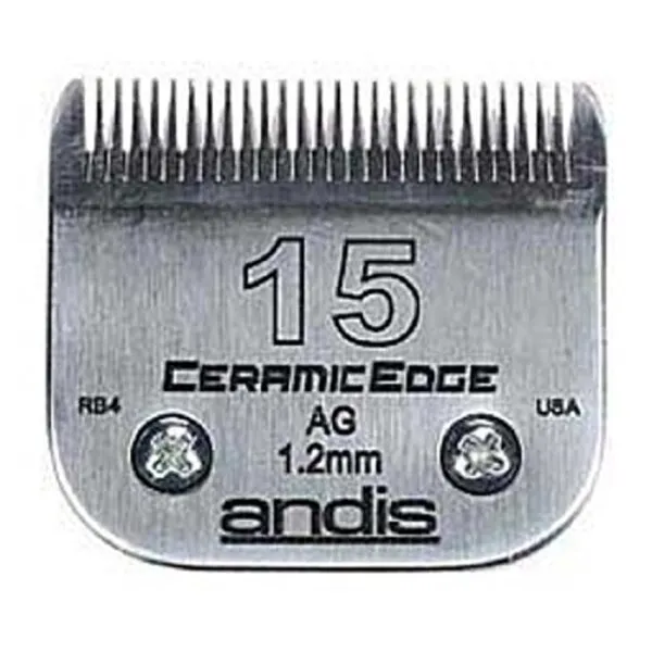 Andis Stainless Steel Pro Quality Grooming Ceramic Edge Clipper Blades Choose Size !(# 7FC Finish Blade = 3.2mm)