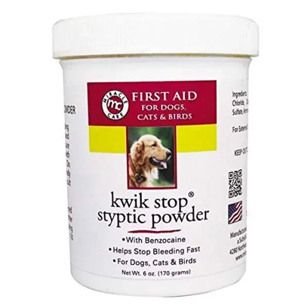 Gimborn Kwik Stop Styptic Powder Dog Cat & Bird Nail Care - 3 (Kwik Stop Powder - 6 oz)