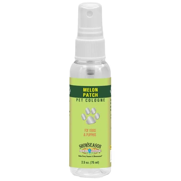 SHOW SEASON ANIMAL PRODUCTS 1 Showseason® Melon Patch Pet Cologne 2.5 oz For Dogs | Travel Size | Long-Lasting Odor Eliminator | Paraben-Free | Biodegradable & Non-Toxic | Made in The USA