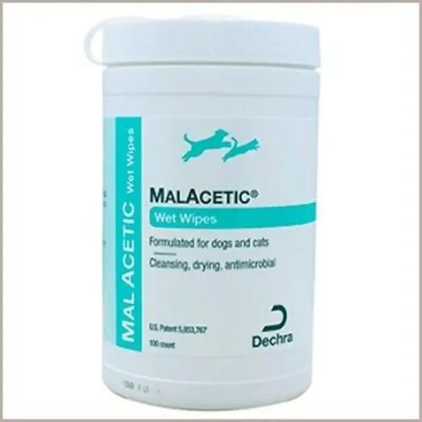 MalAcetic Wet Wipes for Dogs & Cats (100 count)