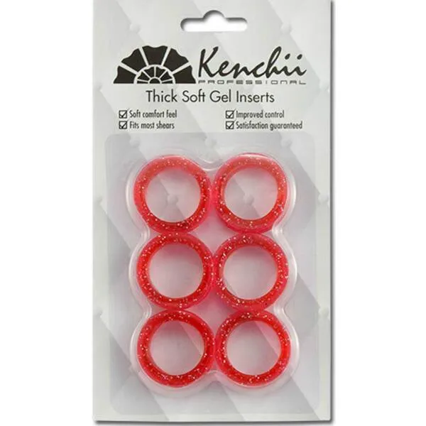 Kenchii Extra Soft Premium Quality Shear Finger Ring Inserts Thick Choose Color (Pink)