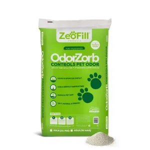 Zeofill Premium Outdoor Odor Infill - 50lbs. Bag – Eliminates Pet Urine Odors on Artificial Turf, Grass, Playgrounds, & Sport Fields – 97% Pure Clinoptilolite Zeolite – Odor Eliminator & Deodorizer