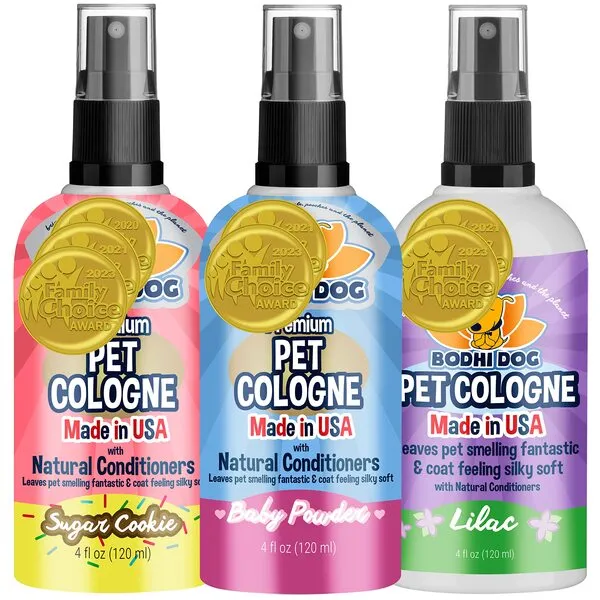 Bodhi Dog Baby Powder Cologne 4oz + Sugar Cookie Cologne 4oz + Lilac Cologne 4oz Bundle