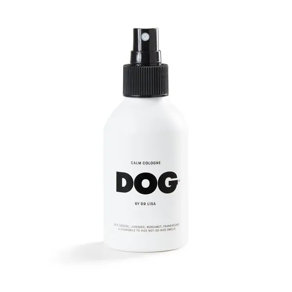 DOG by Dr Lisa - Calm Cologne - With Lavender, Bergamot, Frankincense & Chamomile - Natural Dog Perfume - Pet Deodorant Spray - Plant-Based Essential Oils - Vegan - 4.2oz