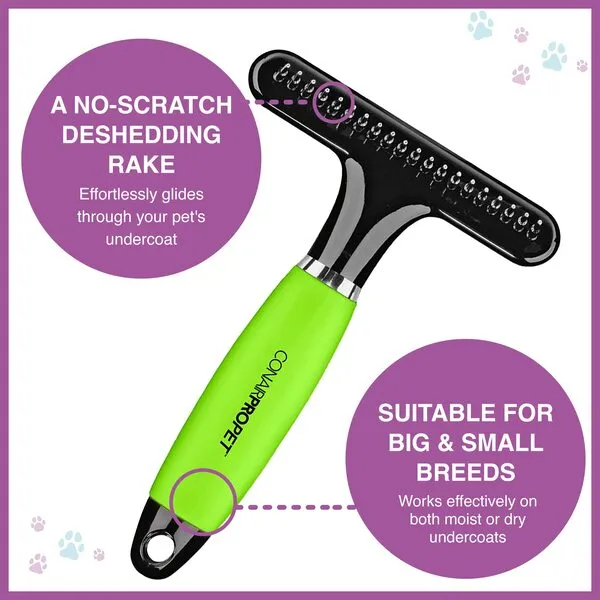 CONAIRPRO Dog & Cat Dog Brush for Shedding, Ideal for All Pets and Breeds 3/4