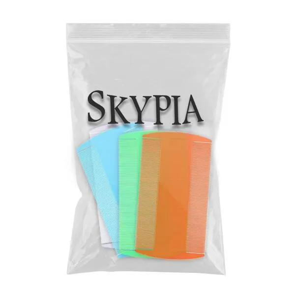 SKYPIA 4 Packs Flea Comb for Dogs Tick Comb Flea Comb for Cats Lice Comb Dandruff Comb Kitten Flea Comb Hair Lice Comb Fine Tooth Hair Combs for Puppy Flea Comb for Kitten Dog Grooming Comb