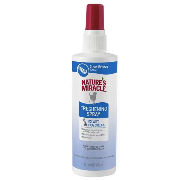 Nature's Miracle Freshening Spray for Dogs Clean Breeze Scent 8 Ounces, Helps Neutralize Pet Odors