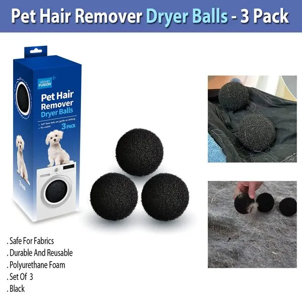 Grand Fusion Pet Hair Remover Dryer Balls -3 Pack