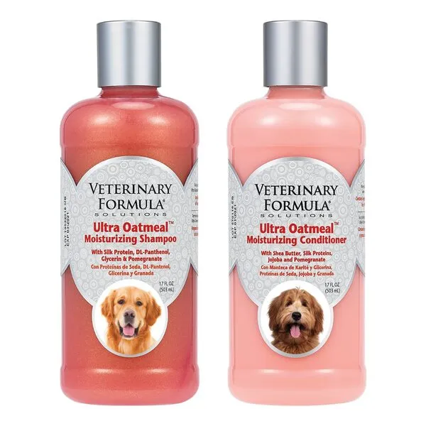 Veterinary Formula Solutions Ultra Oatmeal Moisturizing Shampoo and Conditioner for Dogs