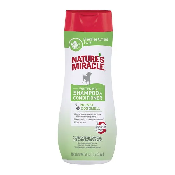 Nature's Miracle Nature’s Miracle Whitening Shampoo & Conditioner for Dogs, 16 Oz, Blooming Almond Scent