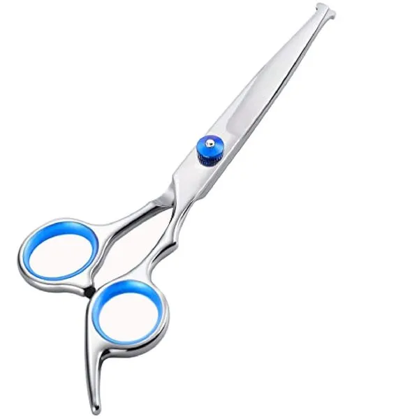 Dog Grooming Scissors,Pet Hair Scissors with Safety Round Tips Heavy Duty Titanium Stainless Steel Professional Dogs Cats Pets Grooming Shears