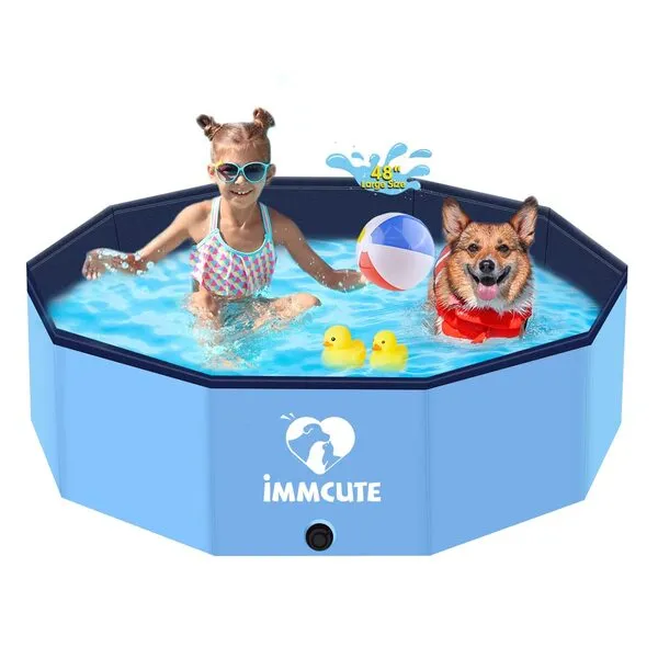 IMMCUTE Foldable Dog Pool, 48