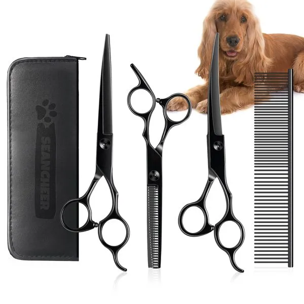 5 In 1 Dog Grooming Scissors Kit, 7