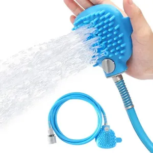 Dog Shower Attachment Slip-On Dog Shower Hose for Bathtub Faucet Detachable Shower Head Sprayer, 6ft Handheld Shower Attachment Hose for Sink/Shower