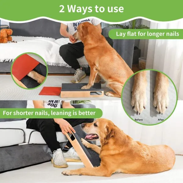 LovIntry M-Shaped Dog Scratch Pad for Nails, Dog Nail File Toy for Dog Nail Maintenance, Shortened Dog’s Side Nails Easily and Stress Free