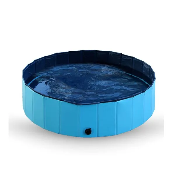 Foldable Dog Pool, Dog Swimming Pool, Kids Pool, Pet Bath Tub for Dogs and Cats, 47 x 11.8 Inches