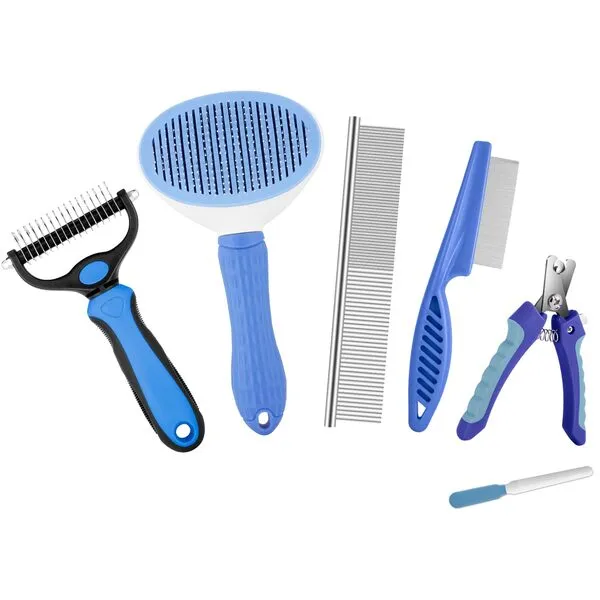 Dog Brush Grooming Care Kit Shedding - Dog Grooming Dog Brush for Cat and Dog, Slicker Brush with Shedding Removes, Pet Hair Removal Comb, Pet Nail Clippers for Kitten and Puppy