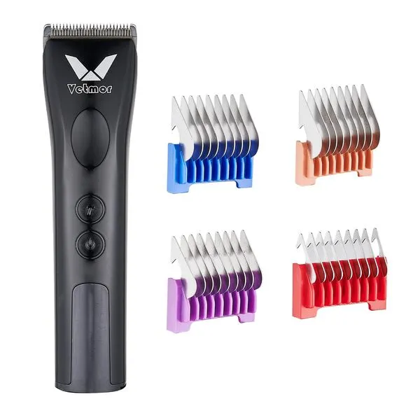 Professional Animal Pet Dog Cat and Horse Cordless Hair Clipper Grooming Kit with 5 in 1 Blade